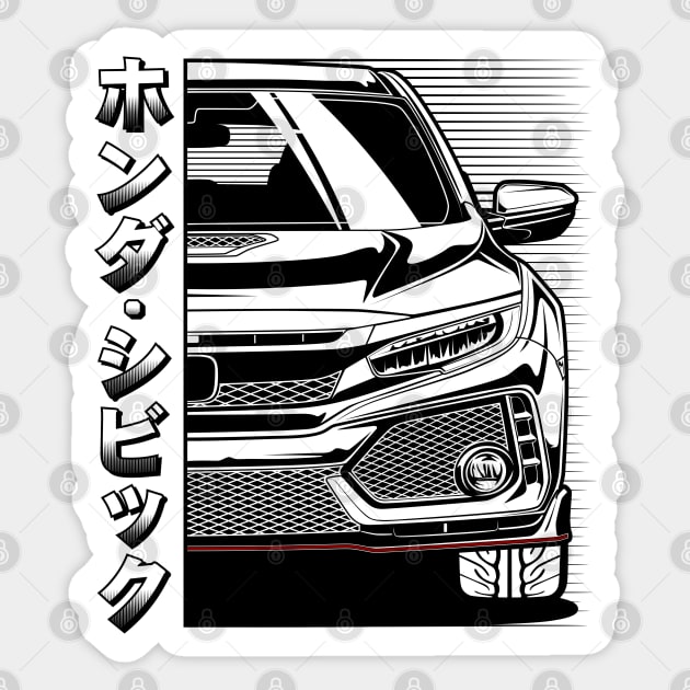 Civic Type R FK8 Sticker by idrdesign